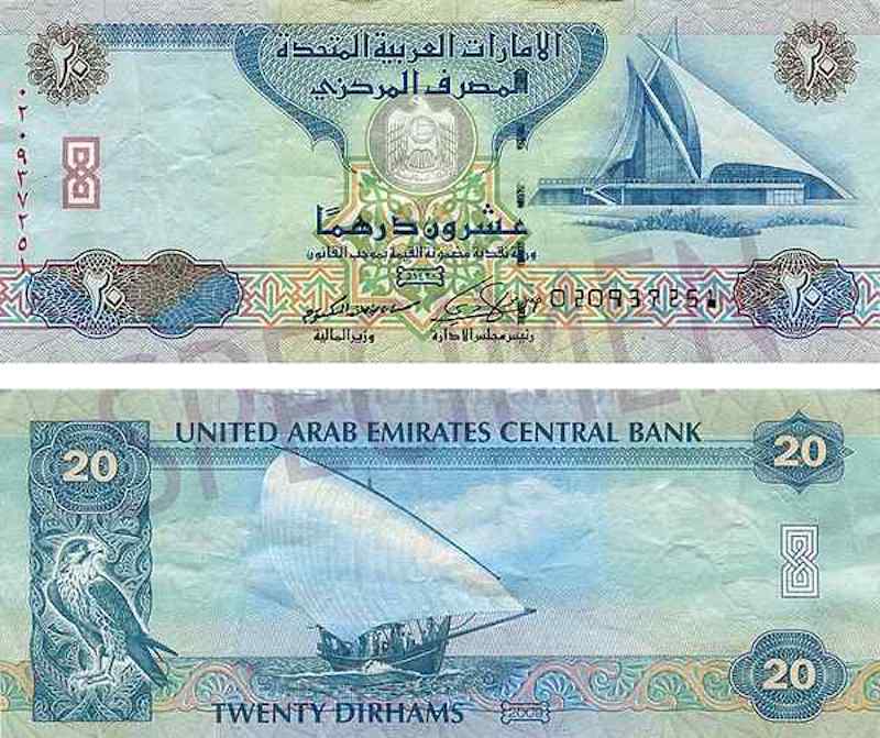 Tiền UAE được sử dụng chính thức tại Dubai